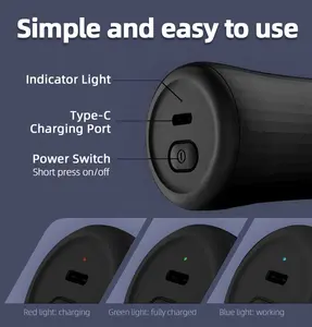 KONKA pisau cukur Mini 3 pisau cukur elektrik Pria 5W alat cukur wajah Mini perjalanan pencukur jenggot elektrik pencukur portabel untuk pria