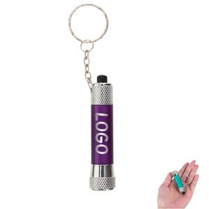 Custom Portable LED Keychain Flashlight Set Ultra <b>Bright</b> Mini Aluminium Alloy <b>Torch</b> for Camping Hiking and Outdoor Emergency Use - Product Image 1