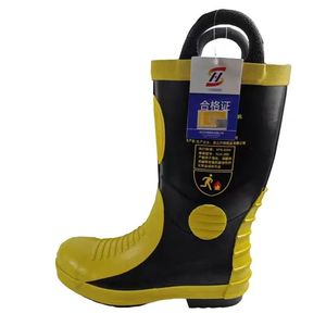 YIDAO <span class=keywords><strong>Bottes</strong></span> de pompier et EMS doublées de feutre pour hommes et femmes avec résistance chimique FR Upperand Steel Toe Fire Fighter Boots - Product Image 5