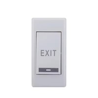 Botón de Salida Pequeño de 12V para Montaje en Superficie, Interruptor de Liberación de Puerta para Puertas Rectangulares de Marco Estrecho