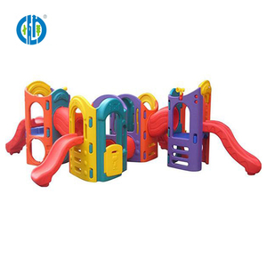 Low price funny children outdoor safety playground plastic slide for kindergarten