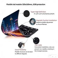 Écran LED flexible sur mesure P1.25 P1.5 P1.86 P2 P2.5 pour cabine DJ et scène de réception