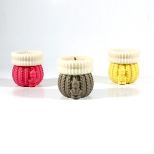 <b>Cute</b> Knitted <b>Bear</b> Planter for Baking Molds - Perfect for DIY Crafts - Product Image 1