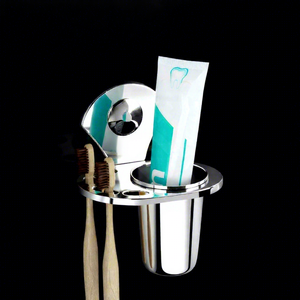 Soporte de acero inoxidable para cepillos de dientes, soporte de ABS para pasta dental, organizador de baño, accesorio de cuidado dental montado en la pared - Product Image 3