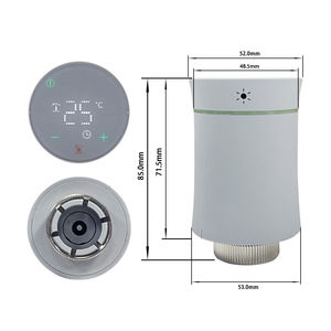 Vanne de <span class=keywords><strong>radiateur</strong></span> thermostatique de pièce programmable Thermostat intelligent Zigbee Wifi Tuya TRV - Product Image 2