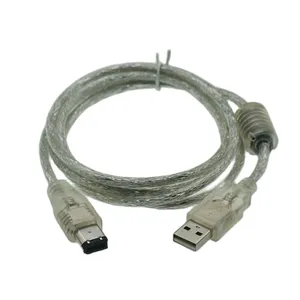 Kabel 1.5M 5FT USB Male To 1394 6pin Male Data transmisi sinyal USB ke IEEE Firewire 1394 6PIN untuk komputer kamera Digital DV