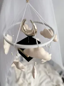 Mobile Bébé Islamique en Feutre, Cadeau Bébé Personnalisé Fait Main, Jouet Doux <span class=keywords><strong>Cube</strong></span> Coran, Éveil et Éducation Précoce, Vente en Gros - Product Image 2