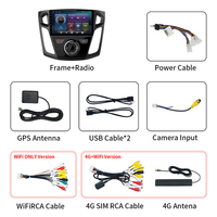 Autoradio Wit Fighter avec écran tactile capacitif de 9 pouces, Android Auto, CarPlay, amplificateur, navigation GPS pour Ford Focus MK3 2012-2017