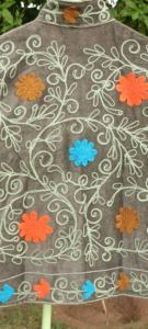 Handmade <b>Velvet</b> Embroidered Couples <b>Jacket</b> – Luxury Artisan Floral Winter Fashion Coat for <b>Men</b> & Women - Product Image 4