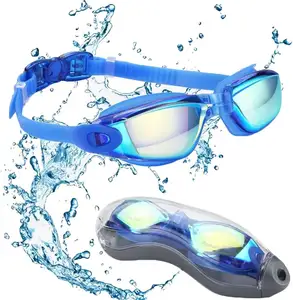 Factory Wholesale Price UV Protection No Leaking Women Men Adult Waterproof Anti-Fog Swimming Goggles