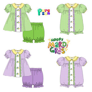 Fornitura di fabbrica disegni personalizzabili Mardi Gras stili di abbigliamento per bambini set di nuovi prodotti all'ingrosso abbigliamento per bambini da Puresun - Product Image 6