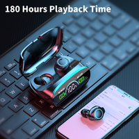M38 TWS Casque de jeu intra-auriculaire sans fil HiFi Qualité sonore ANC/ENC Batterie LED pour téléphone portable Étanche pour les voyages