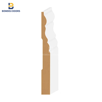Plinthe en MDF et moulure murale 5/8''*5-9/16'' pour hôtels modernes, design simple, fabrication chinoise