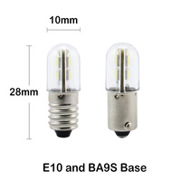 Indicateur LED T4W BA9S 6.3V 24VDC # 44 # 47 Lampes de signalisation miniatures pour panneau de commande de machine CNC, voyant d'état, haute luminosité