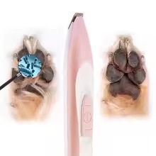 Recortadora <span class=keywords><strong>LED</strong></span> de nuevo diseño para aseo de mascotas, herramienta multifuncional para patas y pieles - Product Image 4