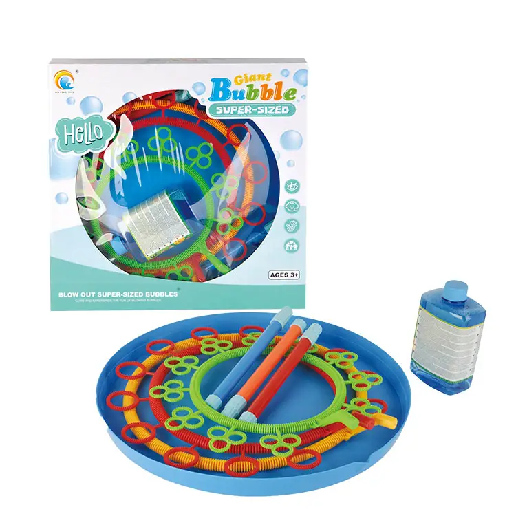 Großhandel Kinder Sommer Outdoor Riesen Seifen gebläse Bubble Toy mit 500ML Seifen wasser