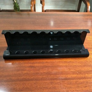 9300 Acrylic <b>Display</b> Rack Black 12 Holes Desktop Horizontal Cutlery Makeup Brush <b>Stand</b> - Product Image 2