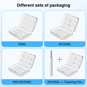 Al por mayor: Puntas de silicona para auriculares AC05 Blancas XXS XS S M L, 5 pares de repuesto para <span class=keywords><strong>Airpods</strong></span> Pro 3 2025 - Product Image 6