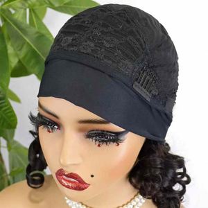 Perruque à ondulations lâches personnalisée avec bandeau, cheveux humains Remy bruts, 14 pouces, sans dentelle, fournisseur en gros, livraison directe - Product Image 3