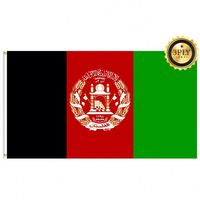 Drapeau d'Afghanistan 3x5 pouces en polyester 68D et 100D, trois couches, vente en gros, personnalisation de tous les drapeaux nationaux, transport rapide