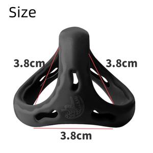 Großhandel Herren Silikon Penis Ring für Verzögerung Ejakulation Vibrierendes Sexspielzeug - Product Image 3