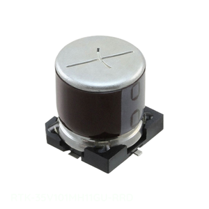 Condensateur SMD RTK-35V101MH11GU-RRD, montage en surface, 100 uF, aluminium, 100UF, 20%, 35V - Product Image 1