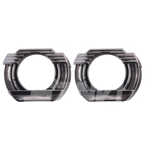 Car Headlight <b>Projector</b> Lens Cover Shrouds Sanvi 2.5 Inch White/dual Colors Angel Eyes for Xenon <b>Projector</b> Lens <b>Light</b> LED 12V - Product Image 1