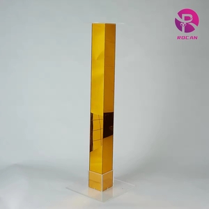 <span class=keywords><strong>Support</strong></span> de fleurs à base carrée à dessus rond <span class=keywords><strong>support</strong></span> de fleurs en métal à colonne droite <span class=keywords><strong>pour</strong></span> les arrangements de bureau de fête intérieure - Product Image 6