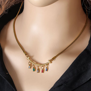 Boucles de charme pavées en acier inoxydable bricolage avec connecteur d'anneaux de barre incurvée pour la fabrication de bijoux de bracelet permanent accessoires de pendentif - Product Image 3