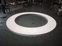 Boîte à lumière LED en alliage d'aluminium personnalisée en usine, peut être suspendue au mur, température de couleur réglable, éclairage