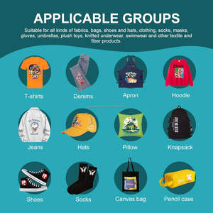 Vente en gros 30cm de large A4 PET double face haute chaleur presse transfert instantané DTF Gang feuille noir t-shirts pour vêtements à jet d'encre - Product Image 6