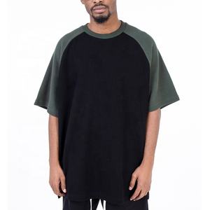 Personalizzato oversize Waffle Knit uomo Thermal Ralgan manica corta O collo T-shirt cotone Boxy Heavyweight T-shirt - Product Image 1