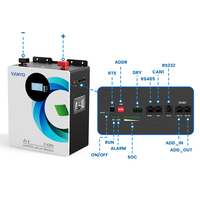 Système de stockage solaire 5kWh 8kWh, onduleur domestique 51.2V, batteries lithium-ion 25.6V 200Ah 314Ah, batterie murale Lifepo4