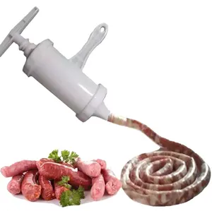 ручной колбасный шприц воронка Suppliers-Ручная машина для приготовления мяса, колбасная машина, наполнитель, аппарат для изготовления колбасок и воронка, ручная трубка для воска и кишечника