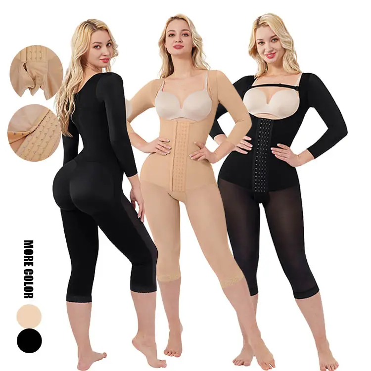 HEXIN Good Quality Seamless Full Body Shapers Shapewear Abdominal Tummy Control Shapewear Hip Padding Custom Shapewear Bodysuit