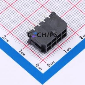 430450814 Wire-to-Board Pin Header Through hole Component (THT),P=3mm Connector 2x4P 3mm Through Hole Micro-Fit (MX 3.0) - Product Image 1