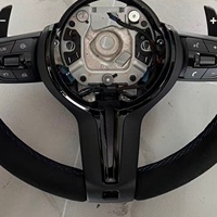 Volant de voiture pour BMW M3 M4 M5 E92 E90 E84 E53 E60 E70 E85 E86 E89 F10 F18 F30 F35 F20 F80, accessoires de voiture en Alcantara noir