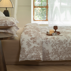 Set di copripiumino in cotone serie quattro pezzi estivi Anne bohémien design medio antico - Product Image 3