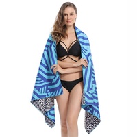 Customization Double-Sided Quick-Drying Absorbent Velvet Jacquard Solid Color Adult Summer Swimming Bath Microfiber Yoga Sports