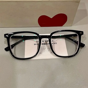 Montatura per Occhiali Nera Lucida Quadrata Unisex, Direttamente dai Produttori, Occhiali Anti-Luce Blu - Product Image 4