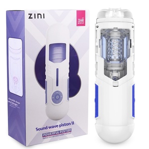 <span class=keywords><strong>ZINI</strong></span> Sound Wave Deuxième Génération Godet de Masturbation à Piston pour Hommes, Vibrateur Automatique à Fréquence Variable, Télescopique, Étanche - Product Image 1