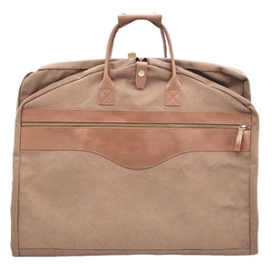 Free Sample Factory Wholesale Luxury Canvas nylon <b>Garment</b> <b>cover</b> Bag customized nylon Suit Bag with zipper pocket - Product Image 1