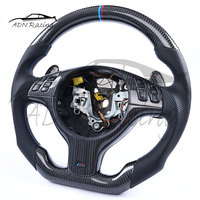Volant de voiture en fibre de carbone noir brillant pour BMW Série 3 E46 Automatique SMG M3 M Sport 2001-2006