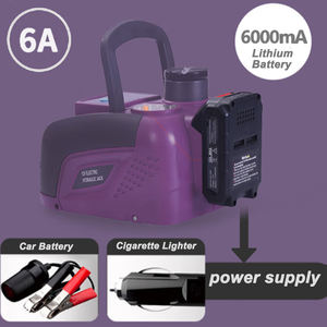 رافعة هيدروليكية تعمل بالبطارية 5 طن-21 فولت 4.0 أمبير مع مصابيح LED لسيارة SUV/الإصلاح والصيانة - Product Image 5