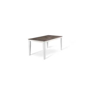 Tavolo da pranzo allungabile luna moderno MDF legno marmo 90cm X 156/316cm H 76cm realizzato in Italia modello DZ014A3Z2C9G00 per l'home Office - Product Image 1
