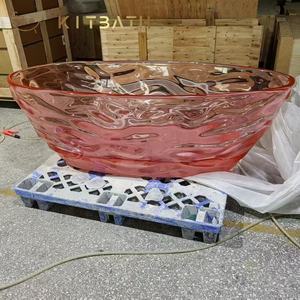 Vasca da Bagno Moderna in Resina Trasparente | Nuova Vasca Artistica di Design per il Bagno - Product Image 4