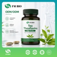 Capsules de théaflavine extraite à basse température, théaflavine du thé noir, supplément antioxydant quotidien pour le bien-être corporel, vente en gros OEM