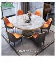 Ensemble de table à manger ronde de luxe Wayon en acier inoxydable, base en spirale dorée en forme de cage à oiseaux, bord en métal
