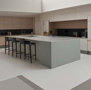 Muebles de Cocina Resistentes al Agua de Foshan Zofa, MDF con Laminado de Melamina de 18 mm, Color Negro - Product Image 4