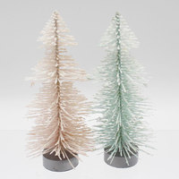 Mini arbres de Noël artificiels en pin et cèdre, en polypropylène, décoration de bureau intérieure, arbres de Noël simulés